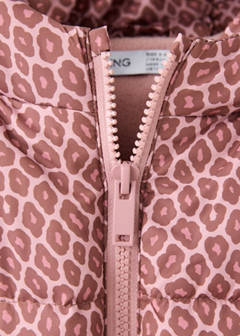 Printed quilted coat — Pink 5