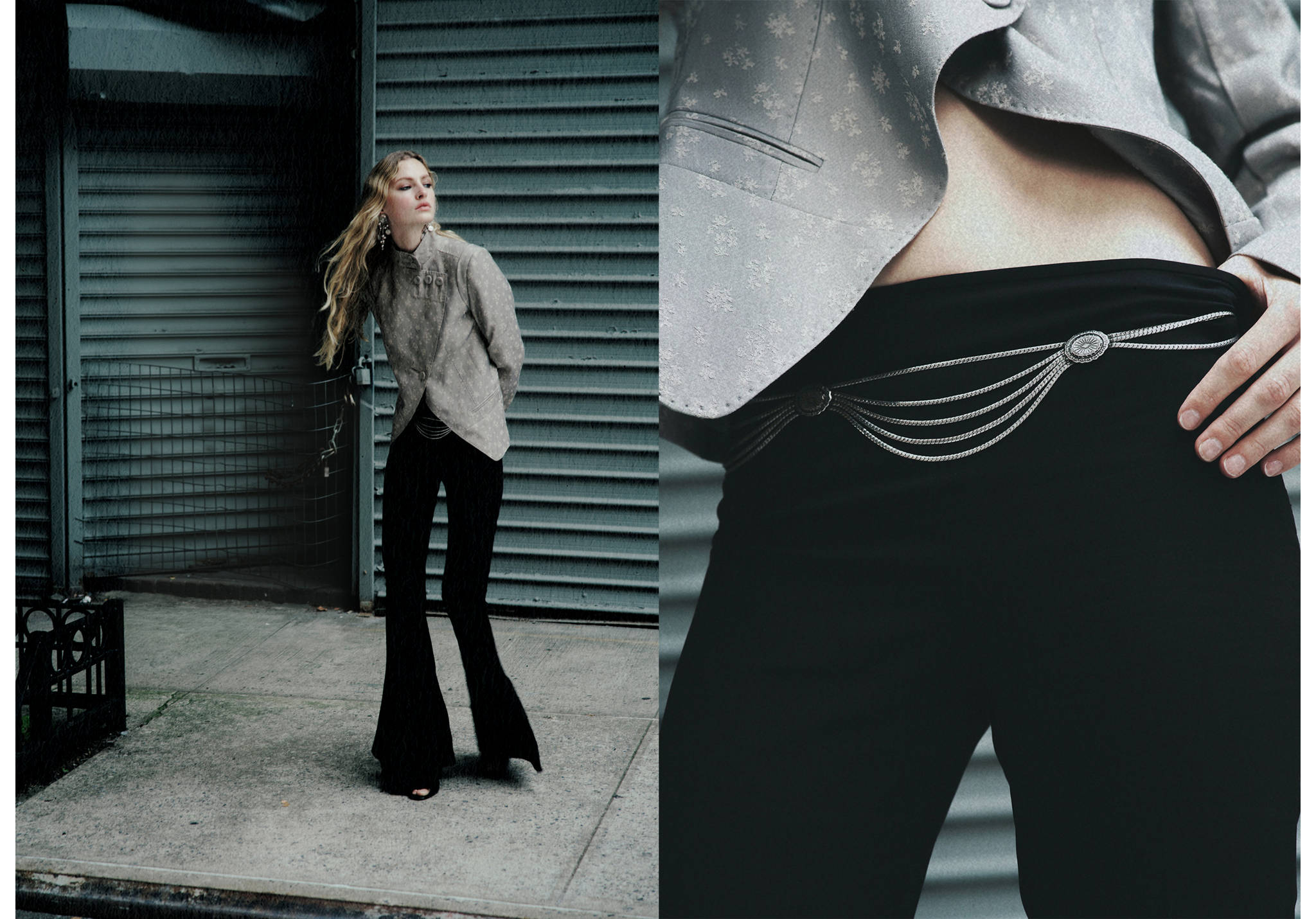 Chain belt with engraved details - Panoramic plane
