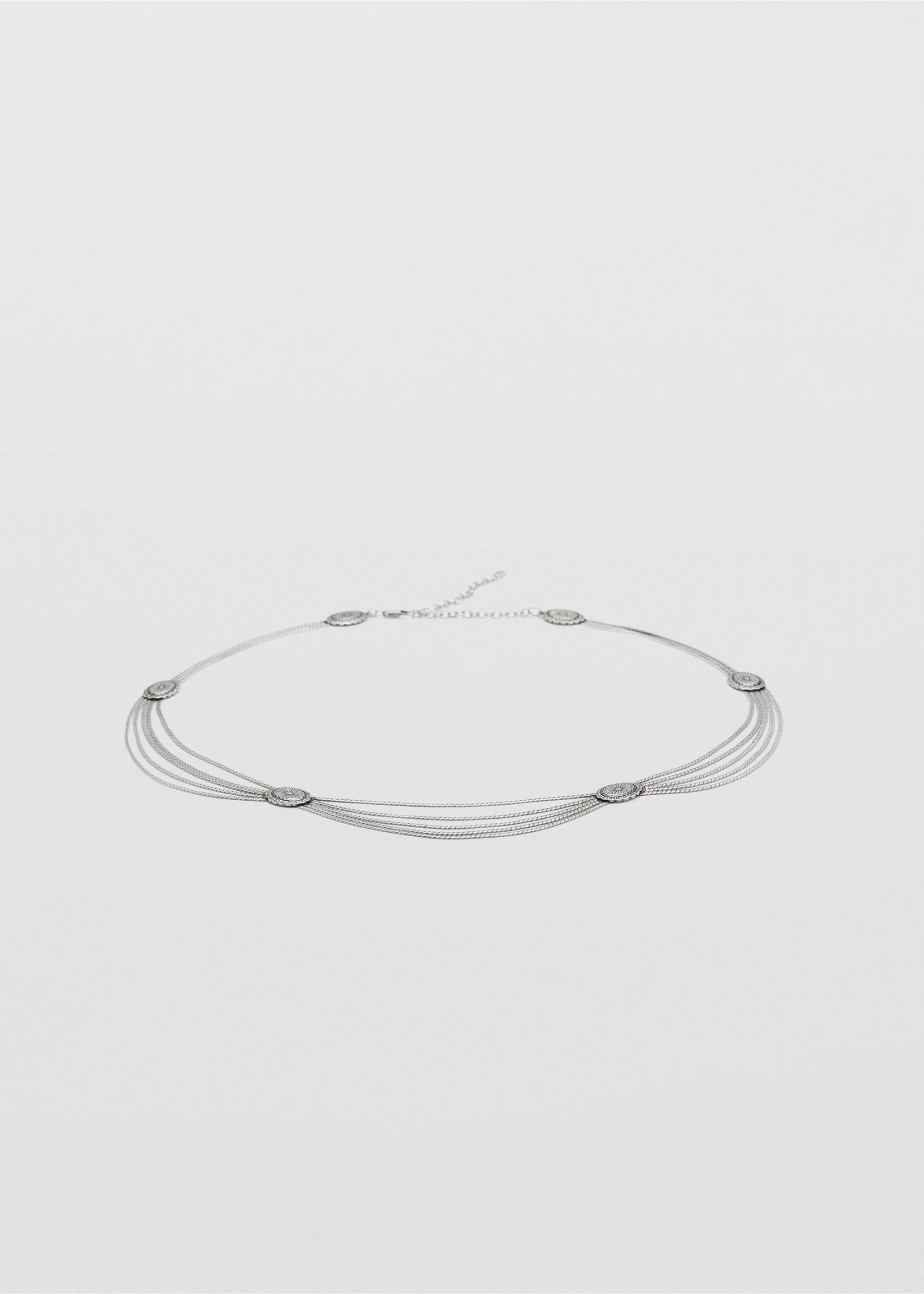 Engraved chain belt - Article without model, Silver. Ref: 37074795-00.