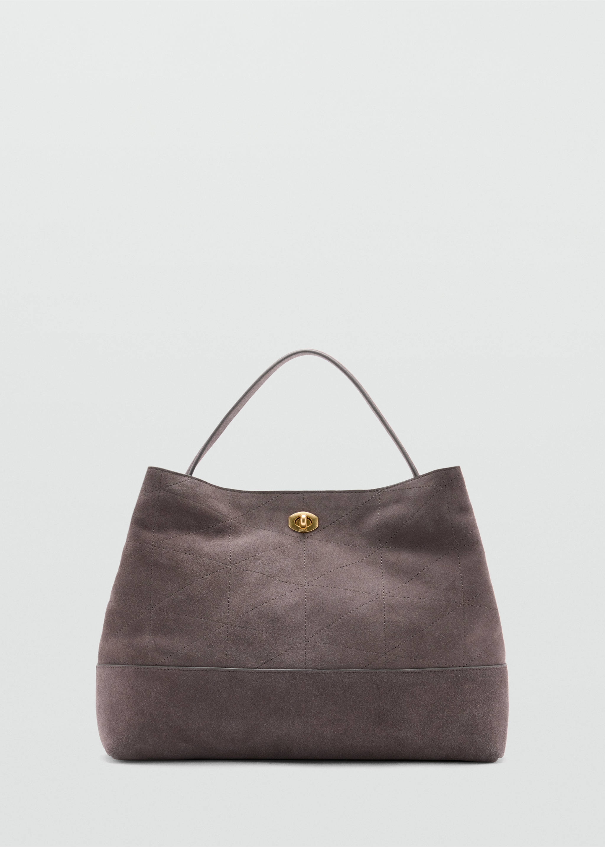 Leather bucket bag - Article without model, Grey. Ref: 37074796-00.