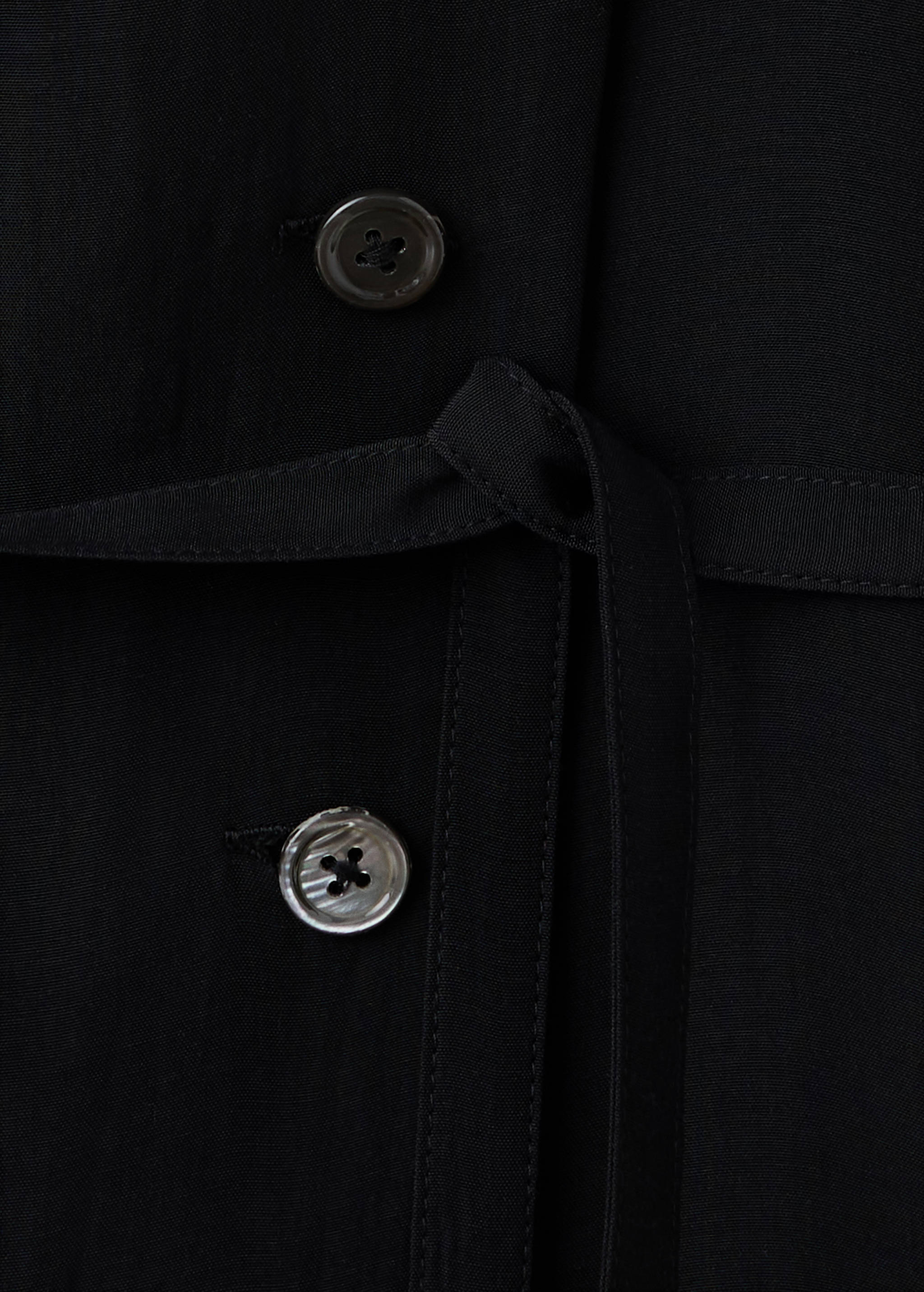 Lyocell overshirt with lapels - Details of the article 8