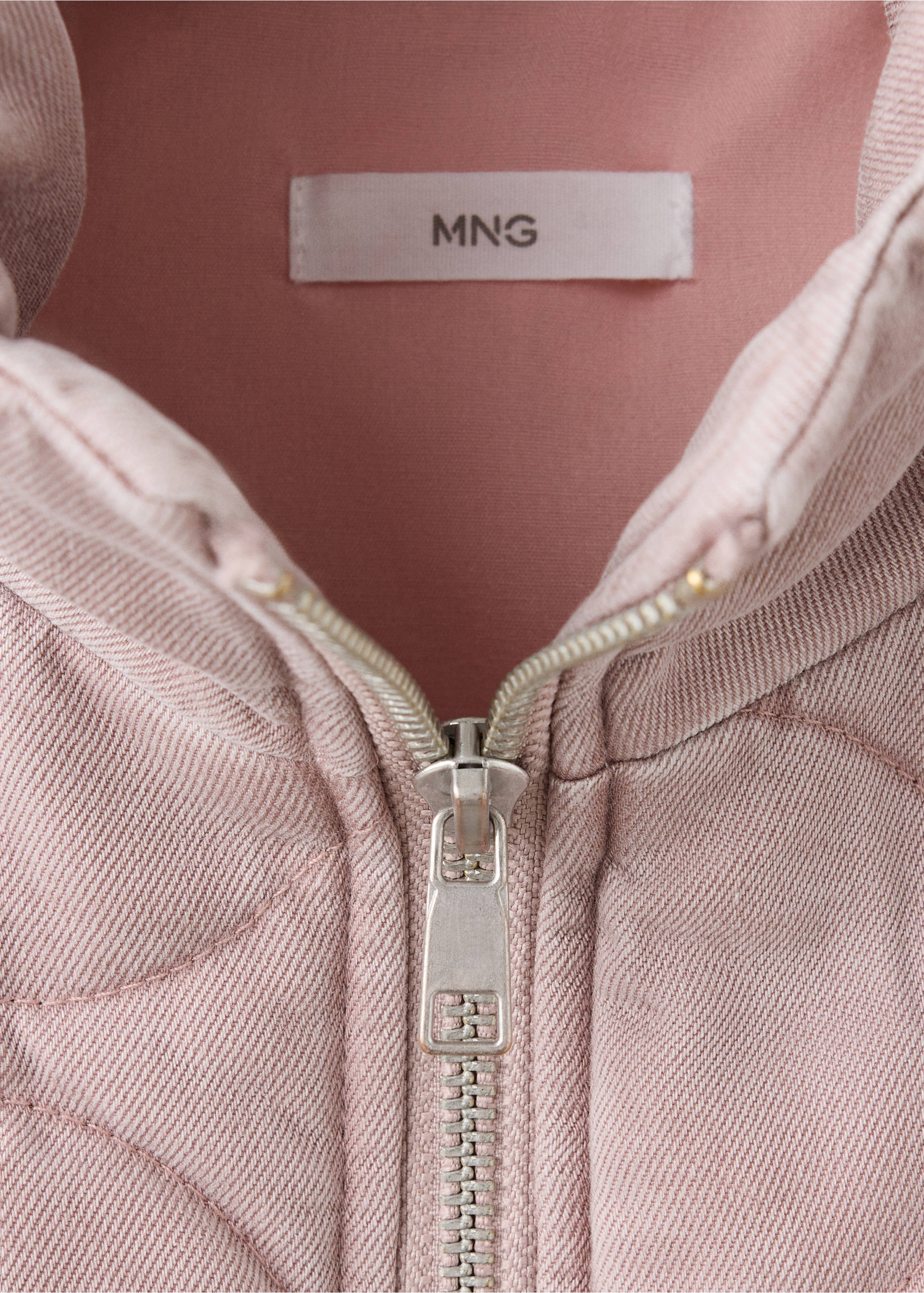Veste oversize détail couture - Détail de l'article 8, Rose. Ref: 37074799-00.