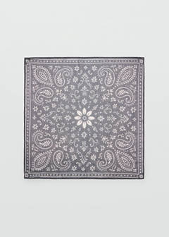 Printed chiffon scarf — Grey 3