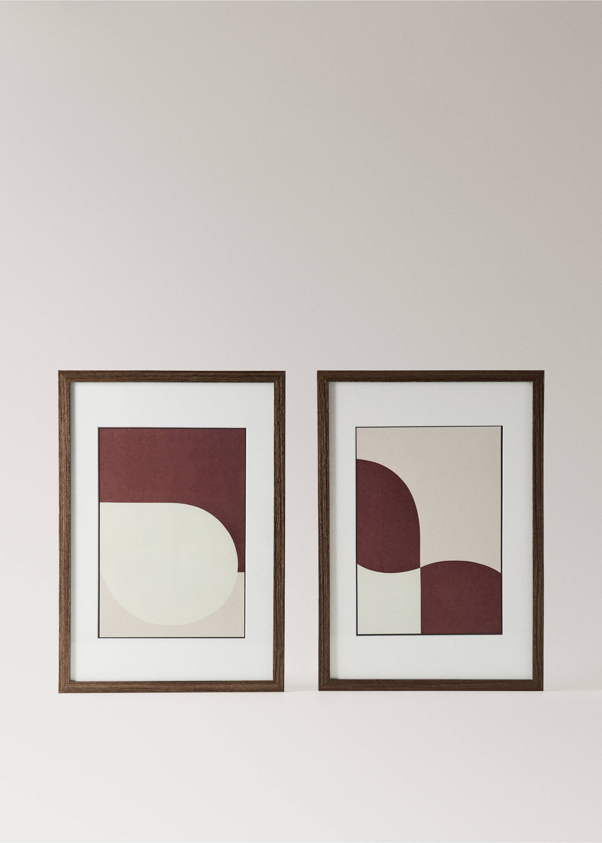 Abstract art canvas - Details of the article 3, Off White. Ref: 37074802-00.