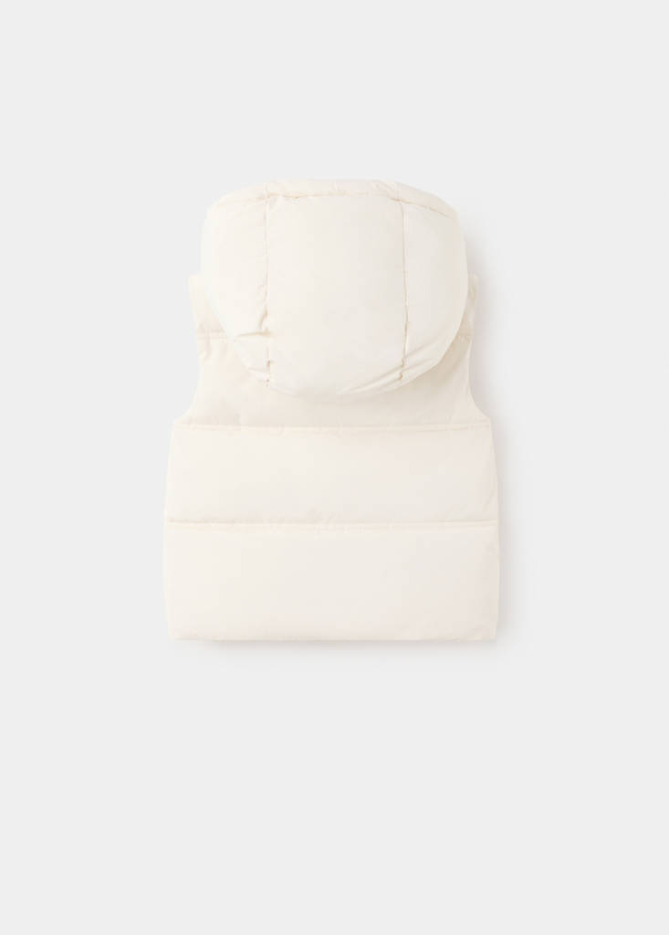Quilted gilet with hood — Off White