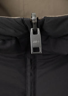Reversible water-repellent padded parka — Black 9