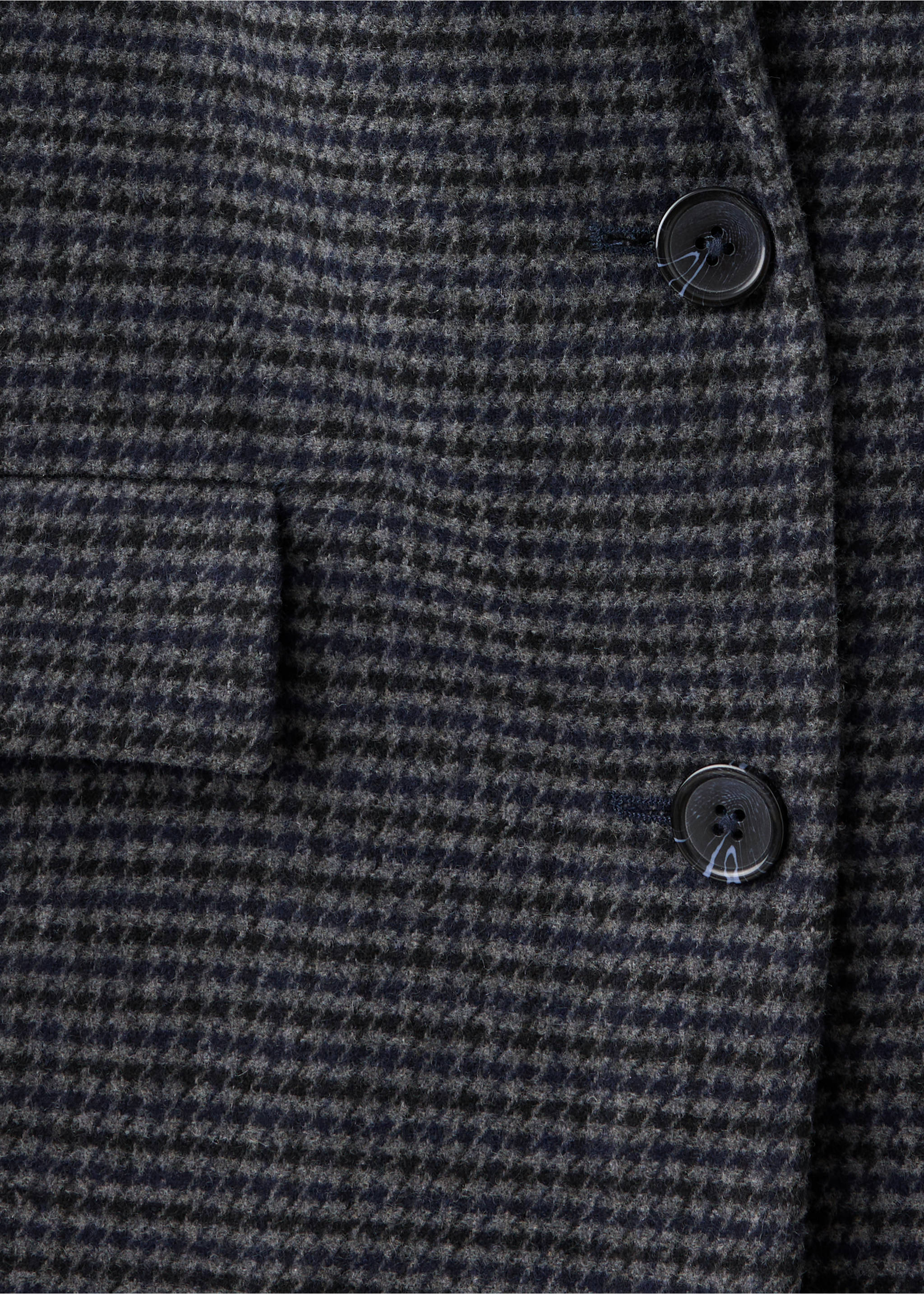 Blazer i ull med slag - Detaljer om artikeln 0, Marinblå. Ref: 37075151-00.