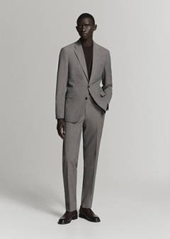 Milan slim-fit suit jacket — Brown 2