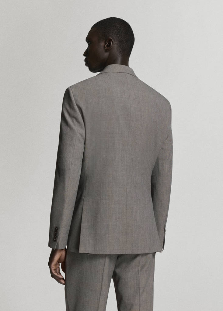 Milan slim-fit suit jacket — Brown