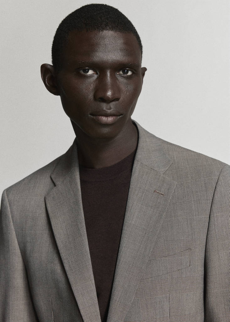 Milan slim-fit suit jacket — Brown