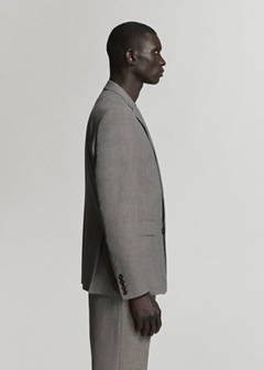 Milan slim-fit suit jacket — Brown 5