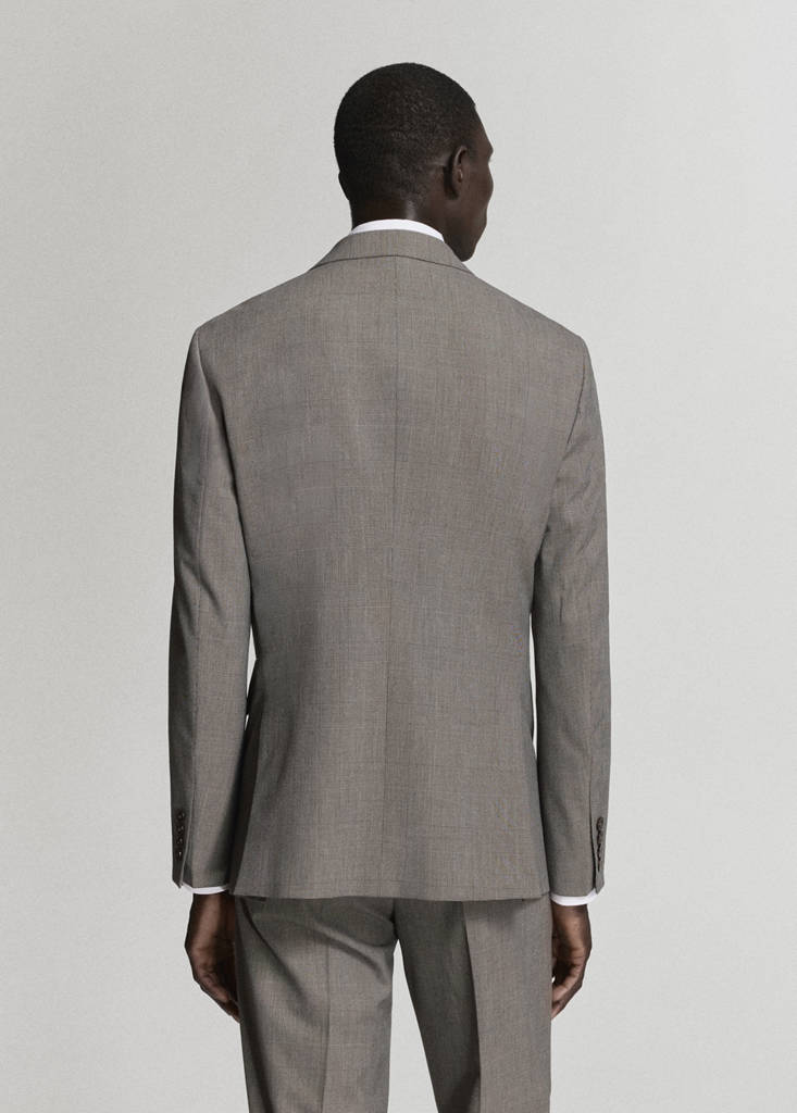 Milan slim-fit suit jacket — Brown