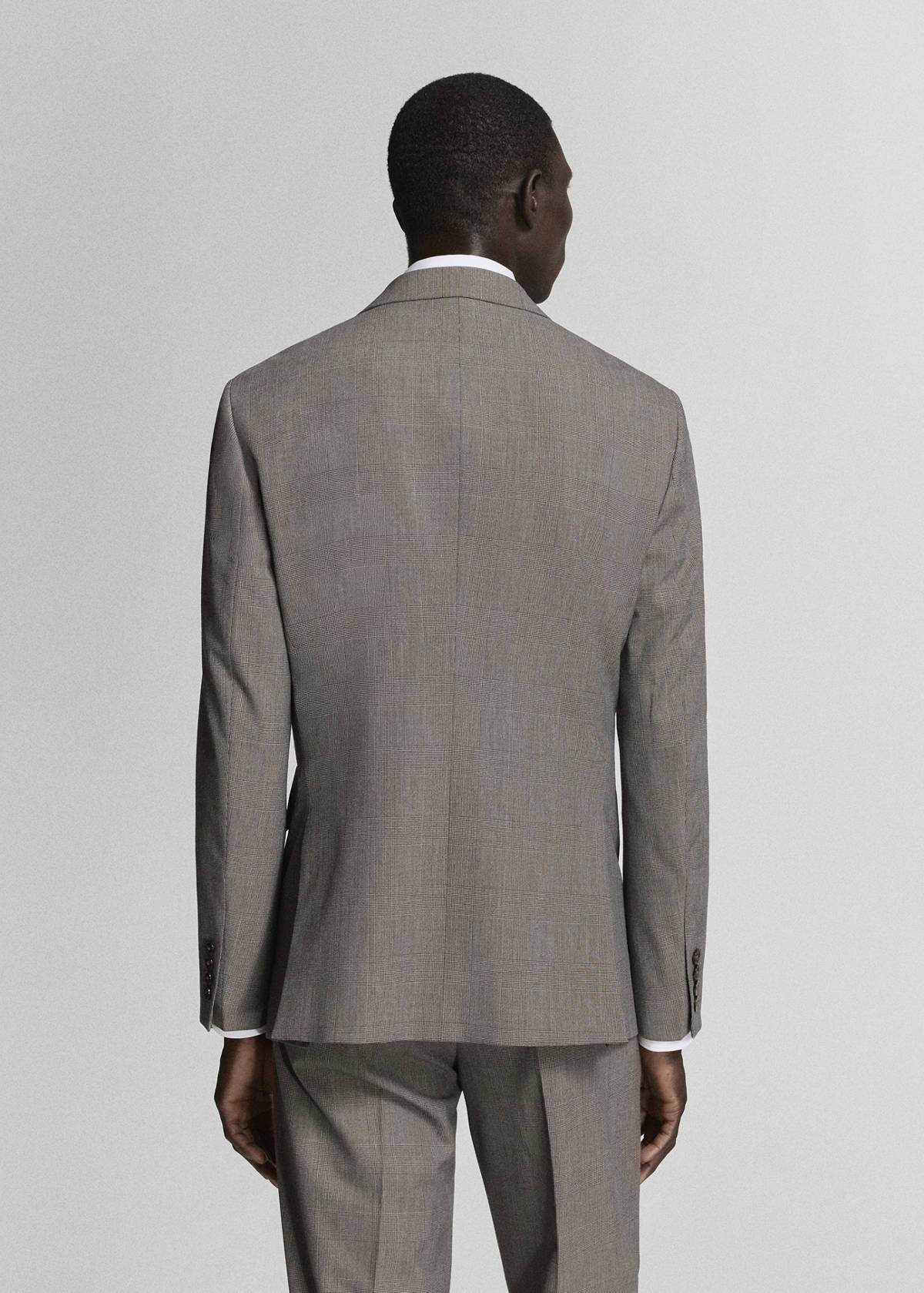 Milan slim-fit suit jacket — Brown