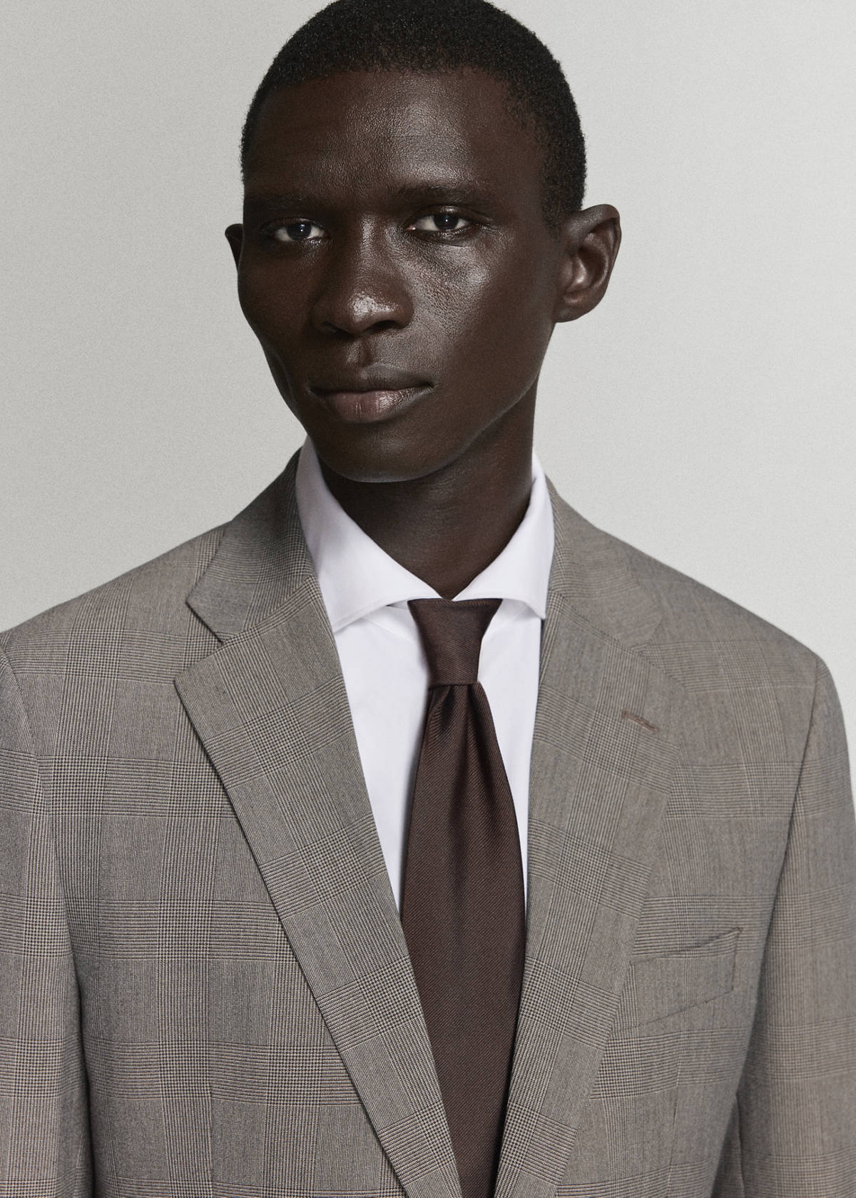 Milan slim-fit suit jacket — Brown