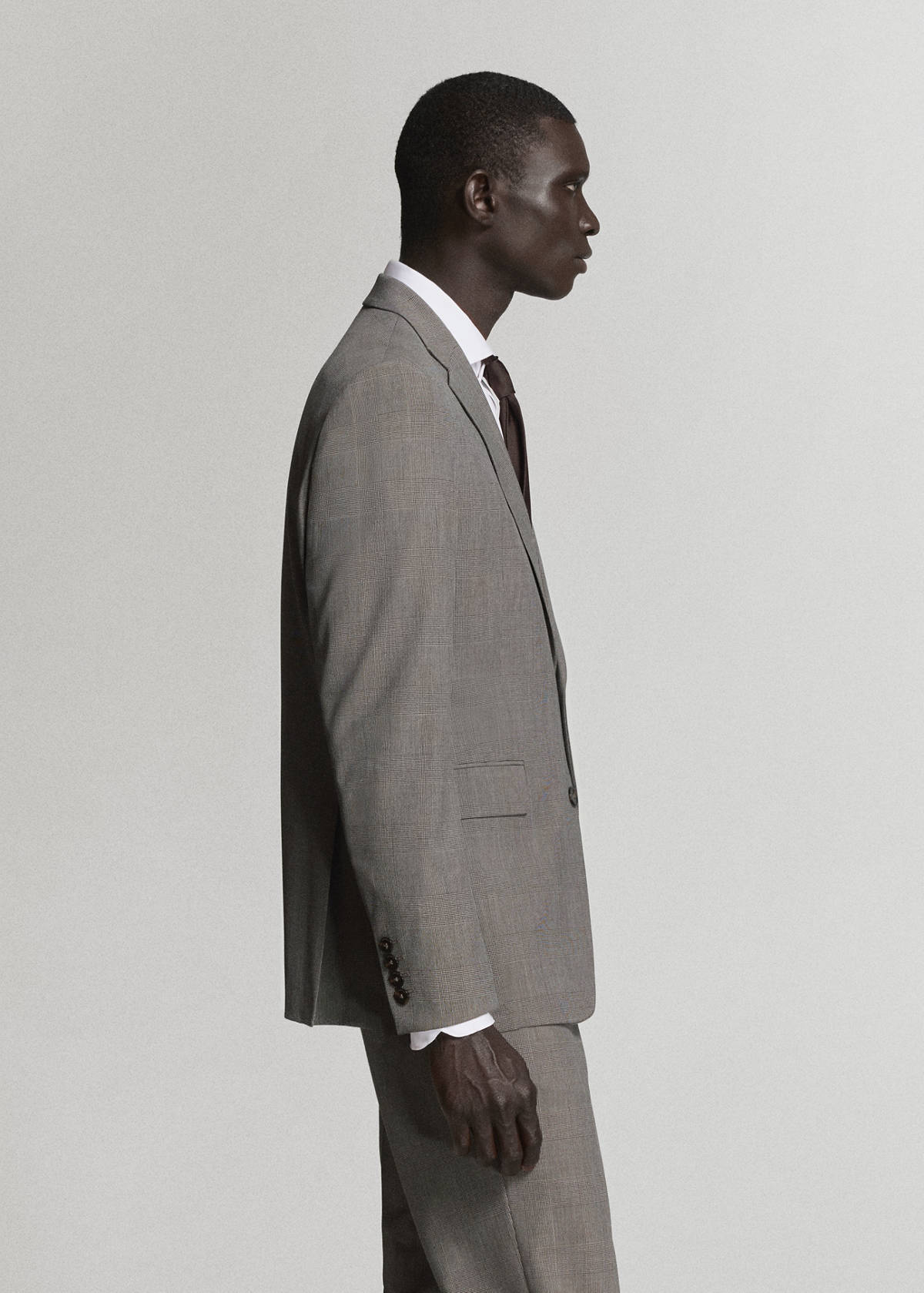 Milan slim-fit suit jacket — Brown
