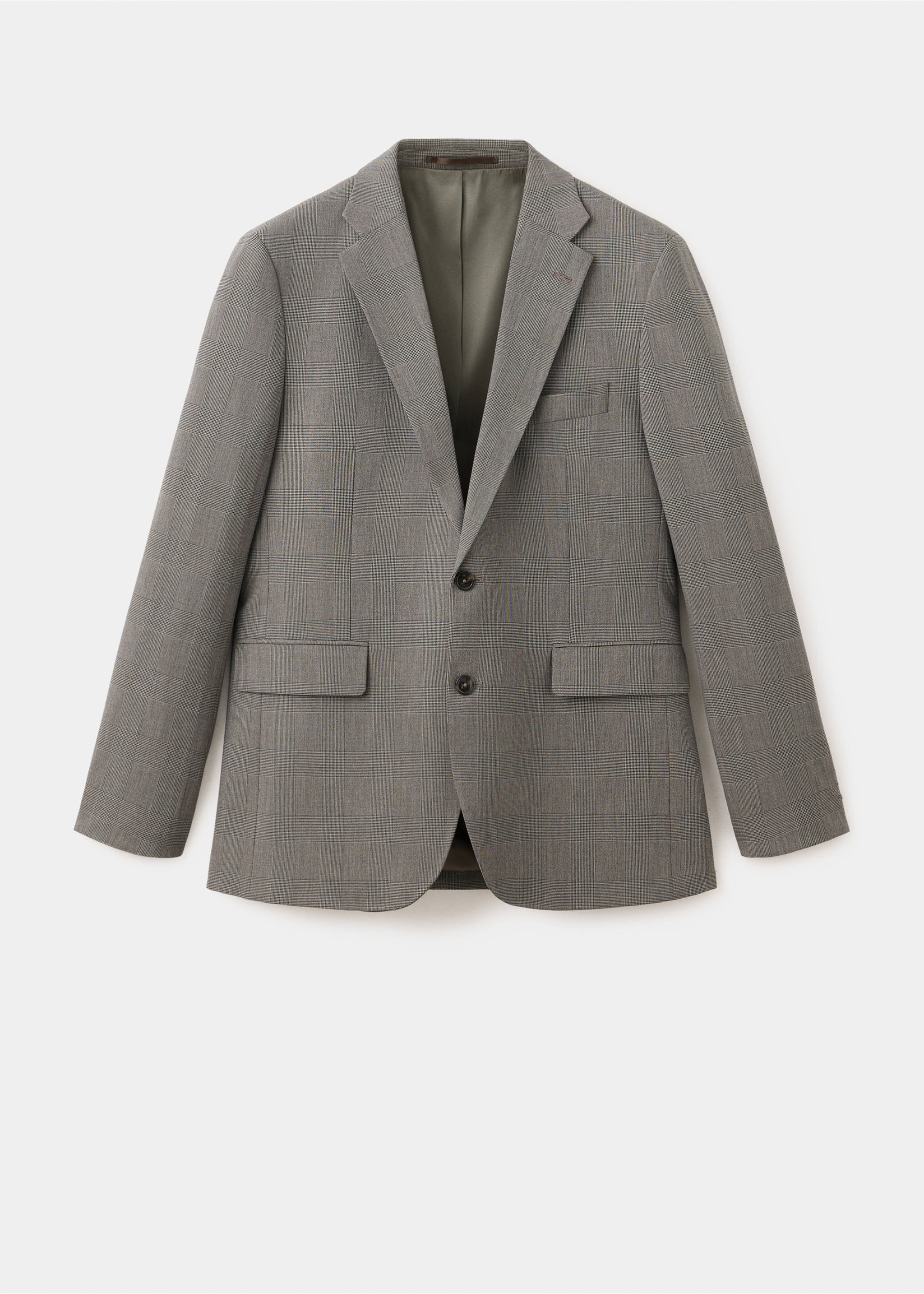 Blazer de fato modelo Milão slim fit - Artigo sem modelo, Castanho. Ref: 37075153-00.