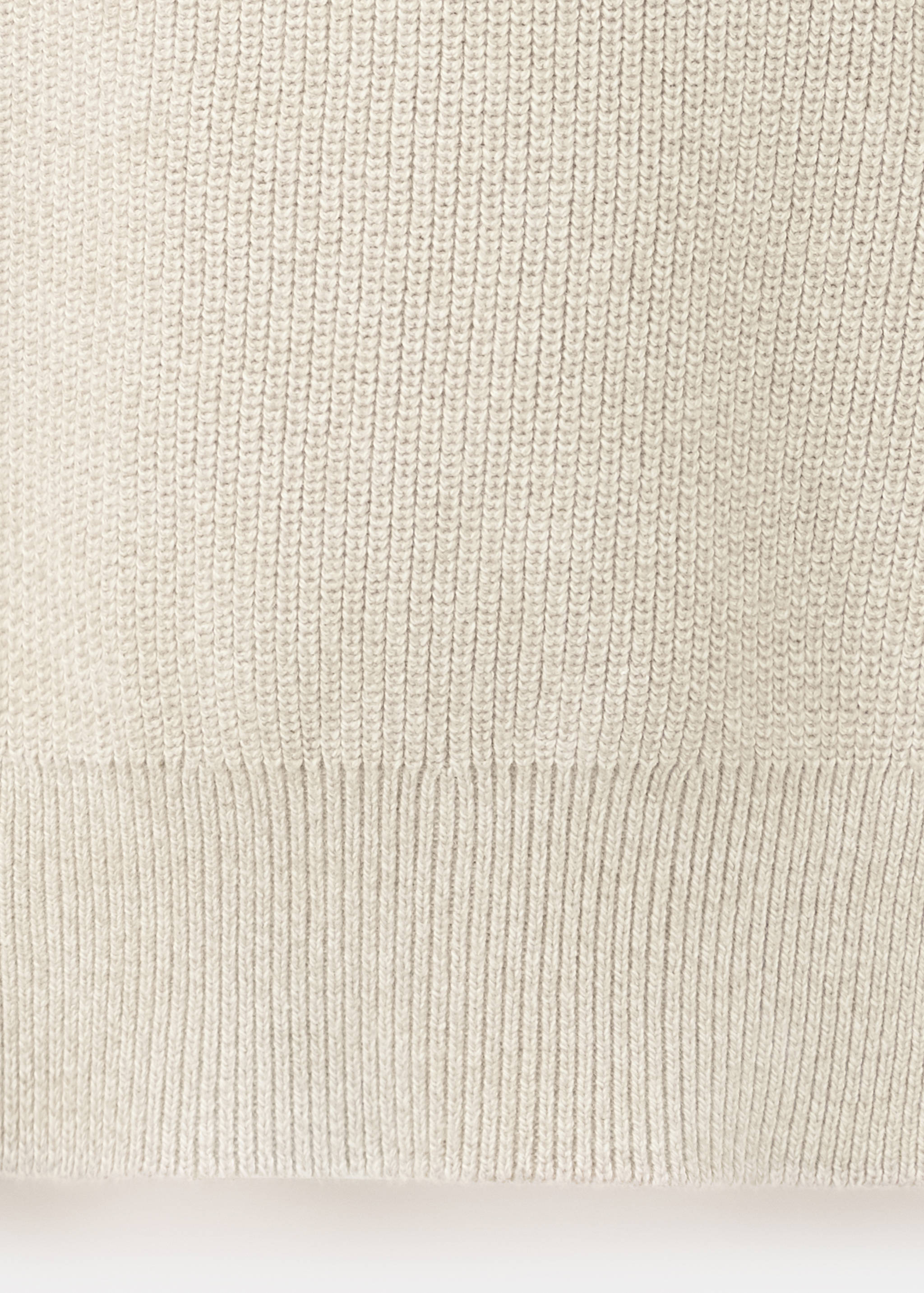 100% fine ribbed cotton sweater - Details of the article 0