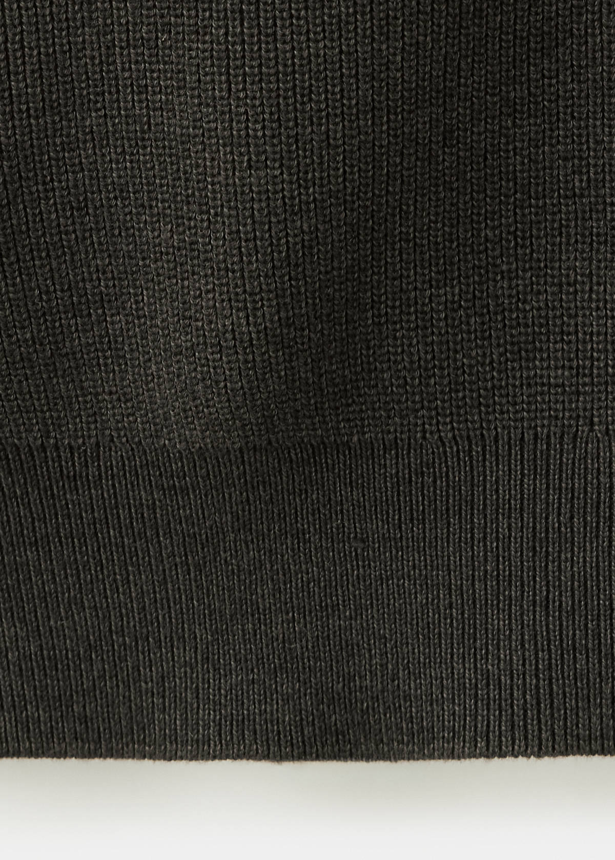 100% cotton fine ribbed knit jumper — Chocolate