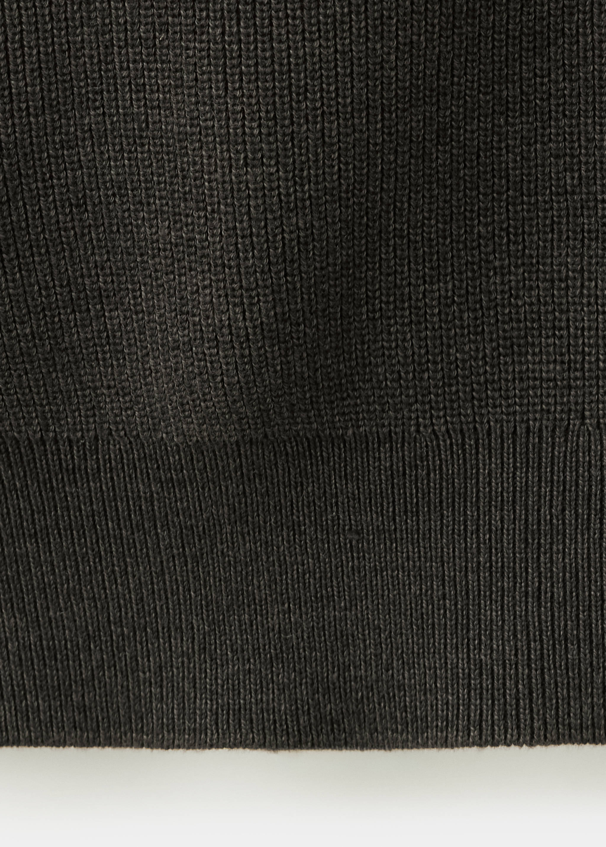 100% fine ribbed cotton sweater - Details of the article 0