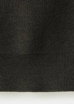 100% cotton fine ribbed knit jumper — Chocolate 8