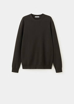 100% cotton fine ribbed knit jumper — Chocolate 6