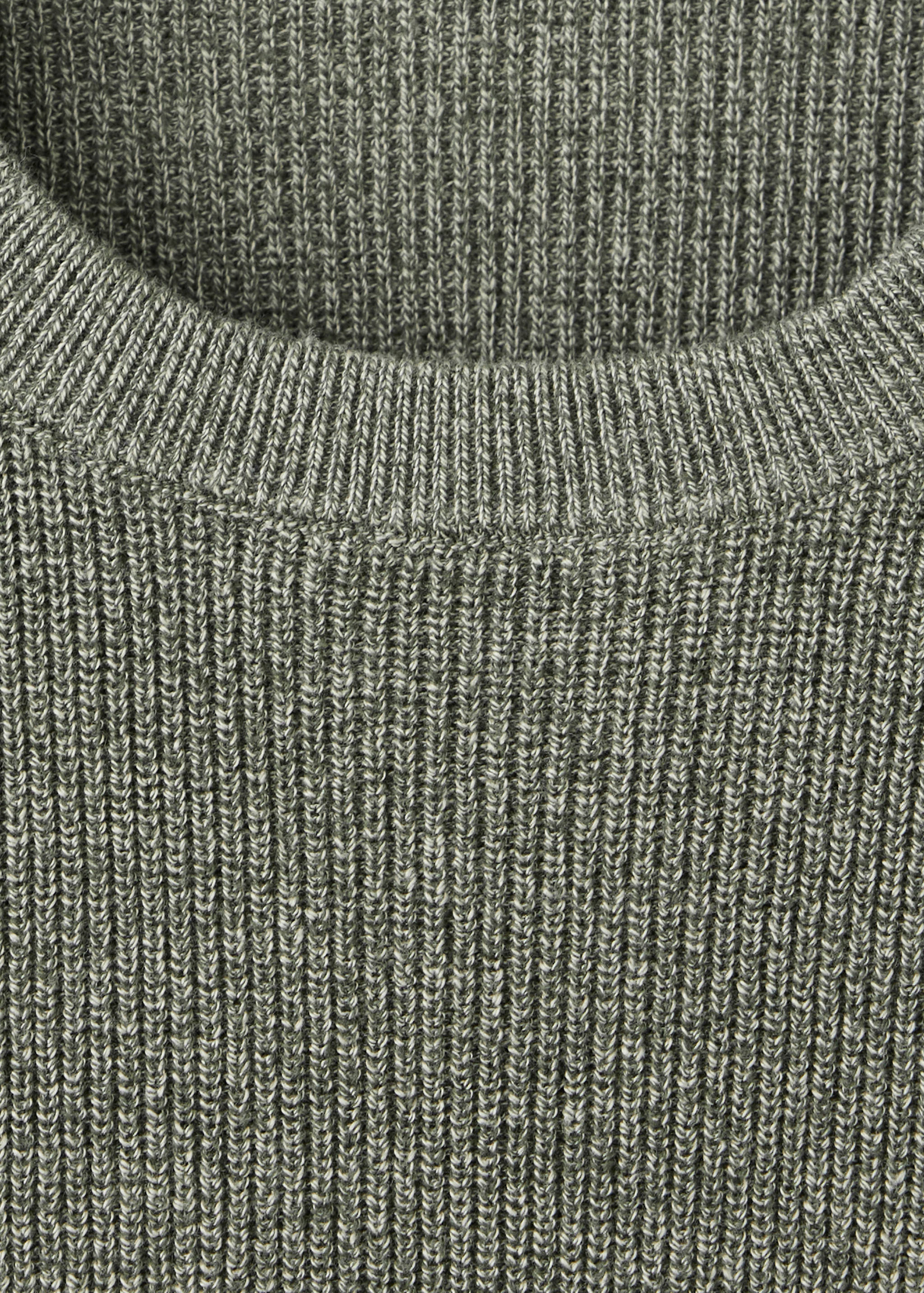 100% fine ribbed cotton sweater - Details of the article 8