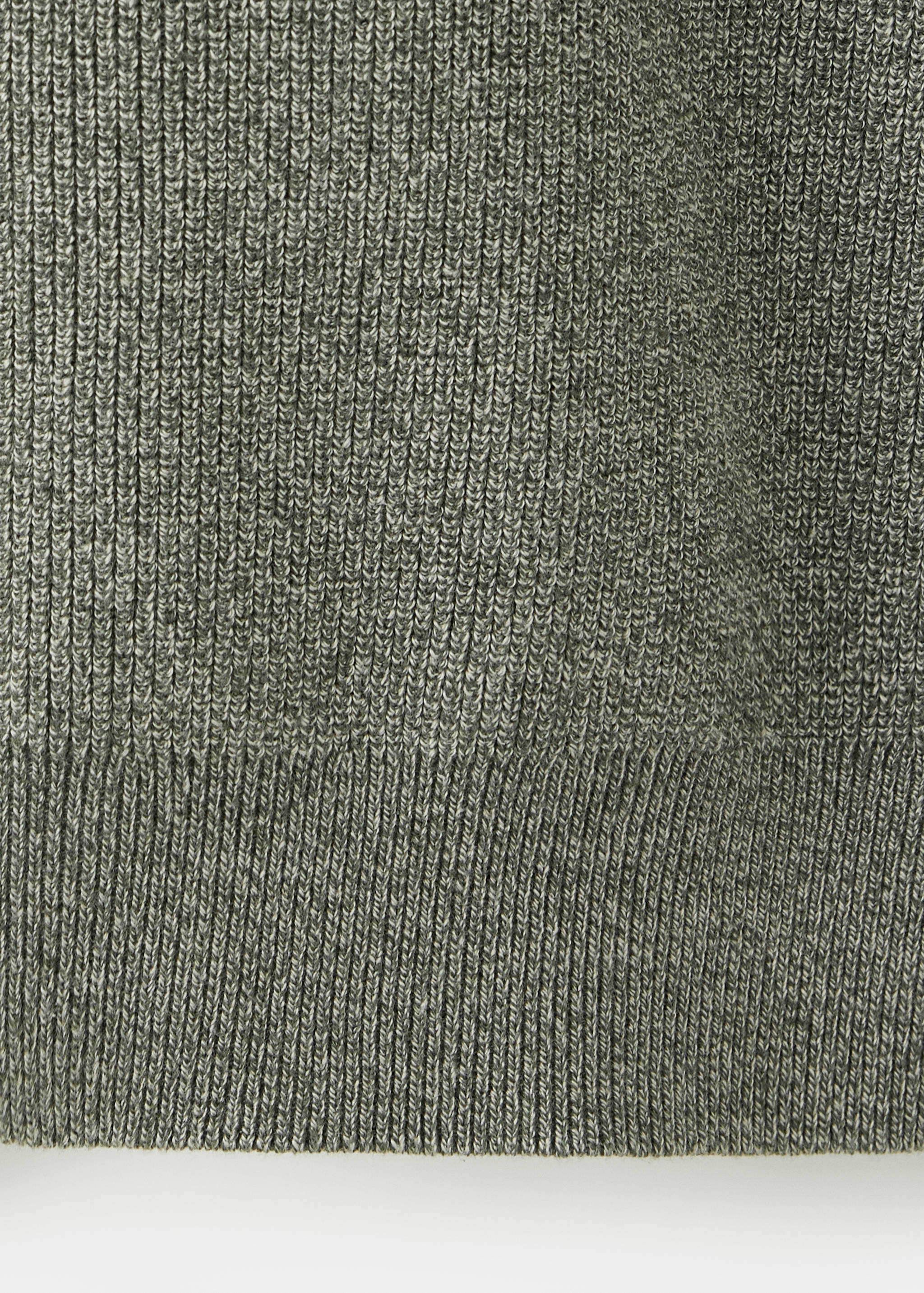 100% fine ribbed cotton sweater - Details of the article 0