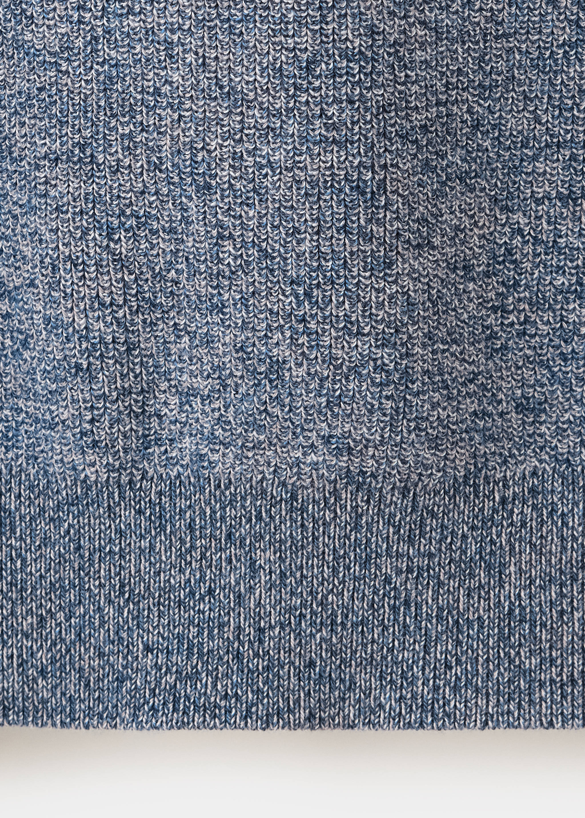 100% fine ribbed cotton sweater - Details of the article 0