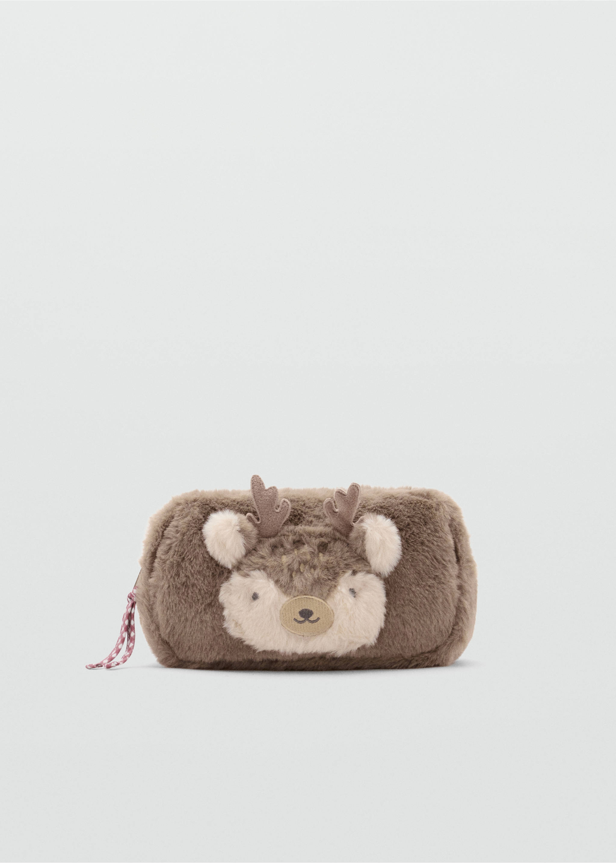 Furry deer pencil case - Изделие без модели, Коричневый средний. Ref: 37075155-00.