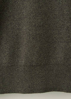 Ribbed cotton polo sweater — Dark Green 8
