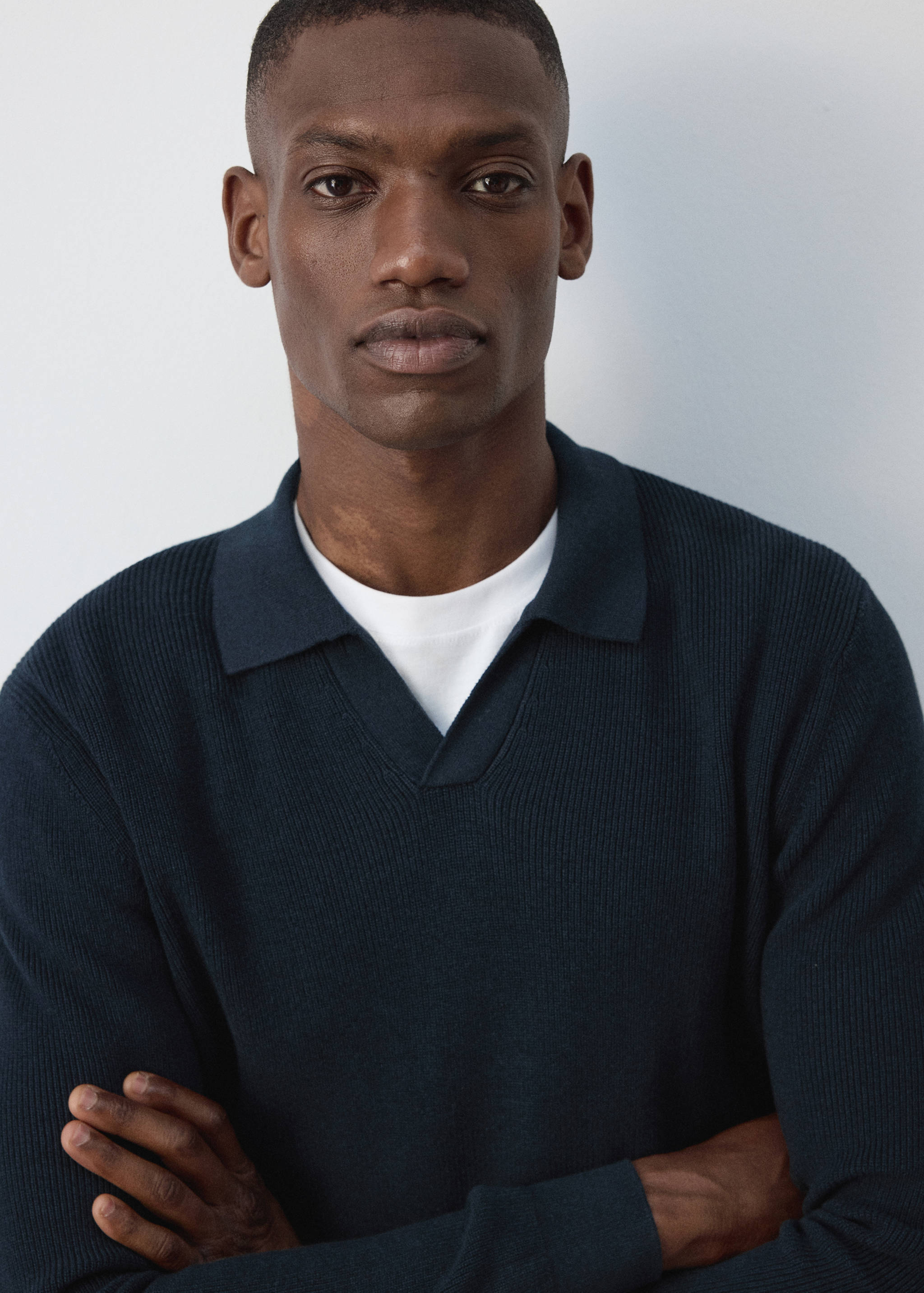 100% cotton knitted polo shirt - Details of the article 1