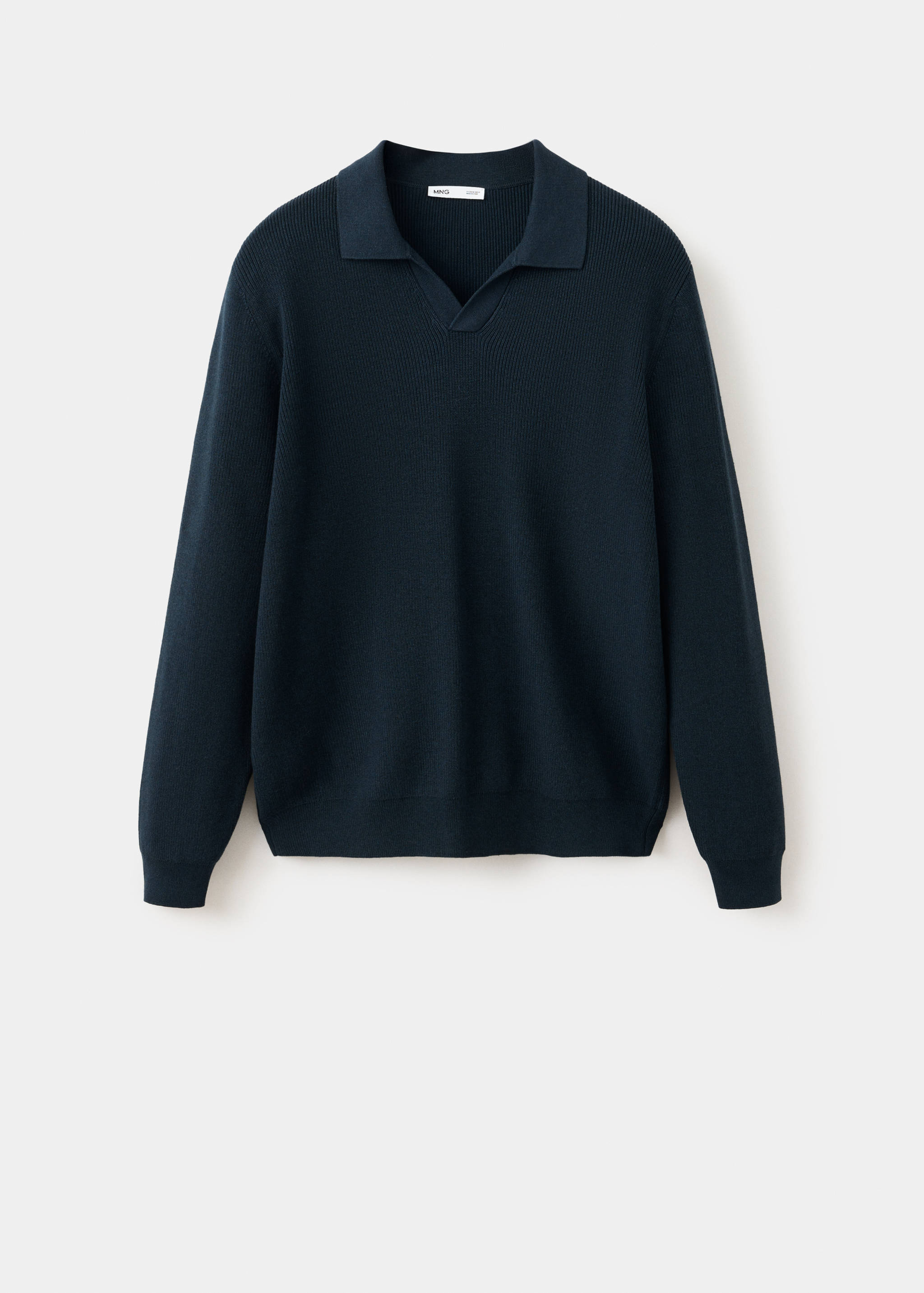 100% cotton knitted polo shirt - Article without model
