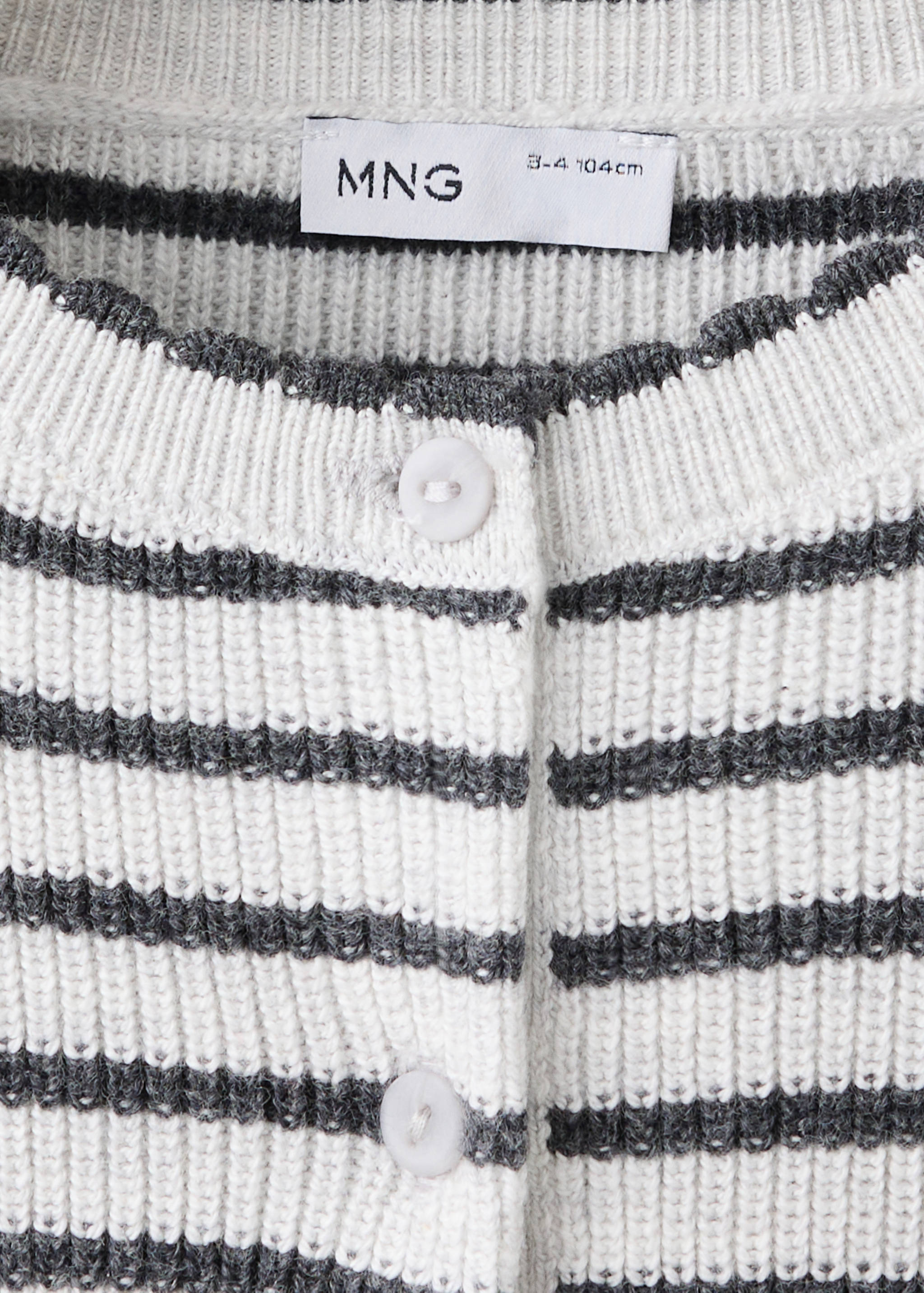 Ribbed knitted cardigan - Details of the article 8
