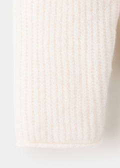 Ribbed knitted cardigan — Ivory White 7