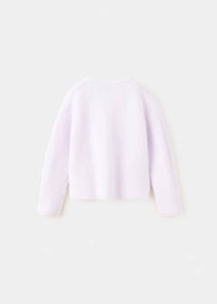 Ribbed knitted cardigan — Light/Pastel Purple 3
