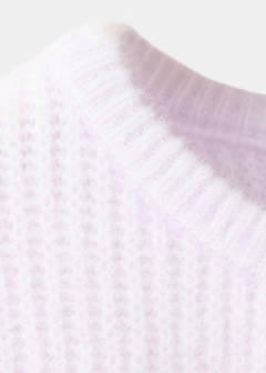 Ribbed knitted cardigan — Light/Pastel Purple 4