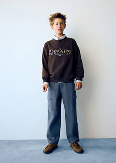 Regular fit cotton cargo trousers — Blue 3
