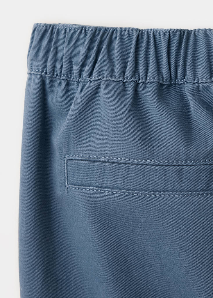 Regular fit cotton cargo trousers — Blue