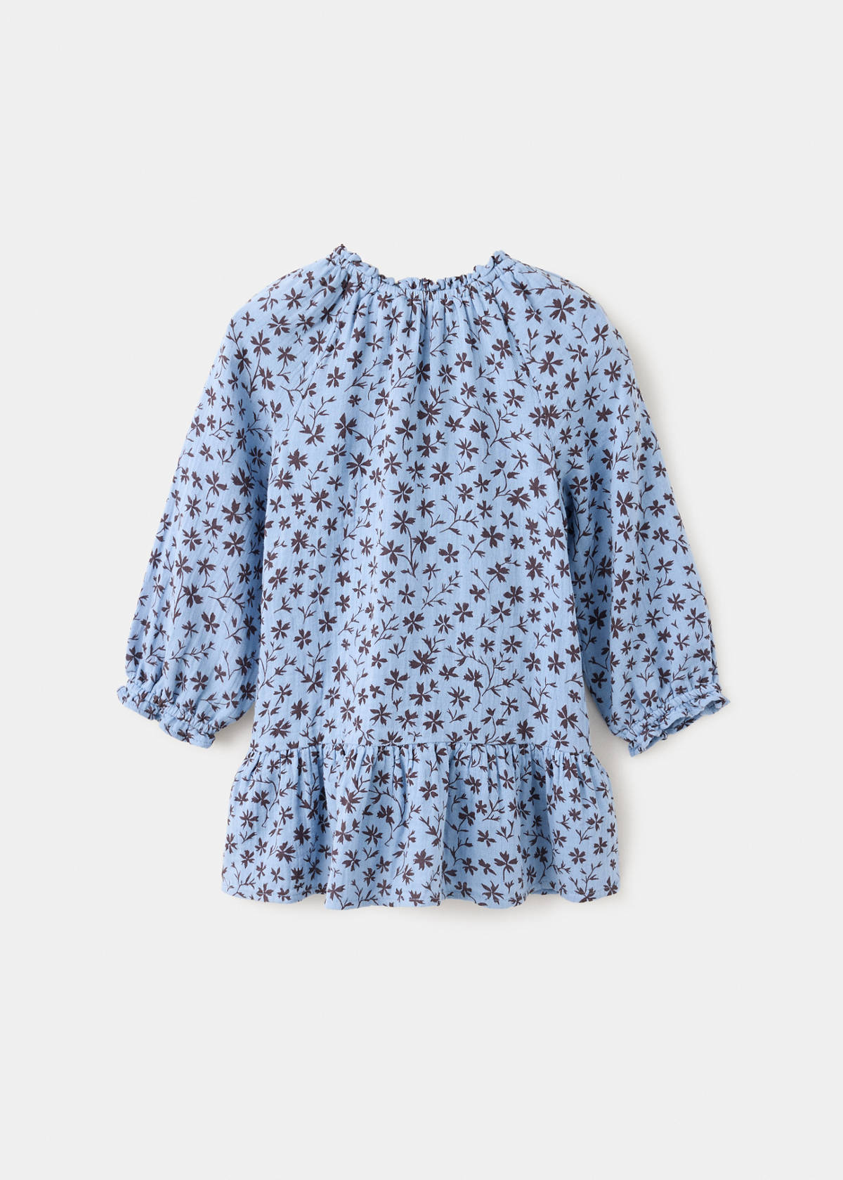 Flower print dress — Blue