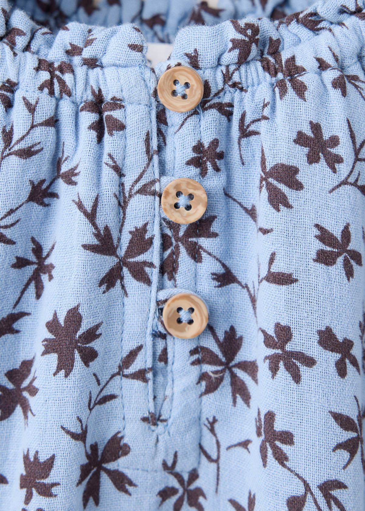 Flower print dress — Blue