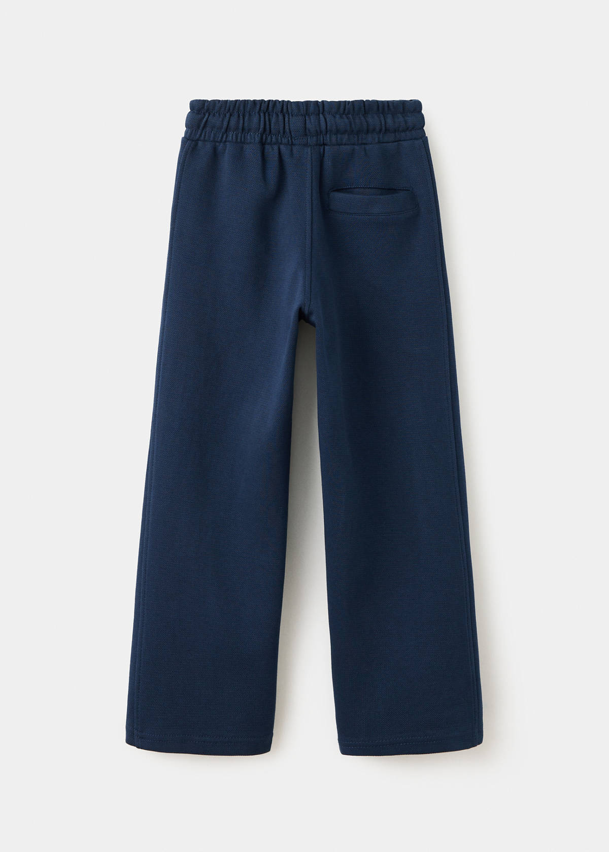 Wide leg jogger trousers — Navy