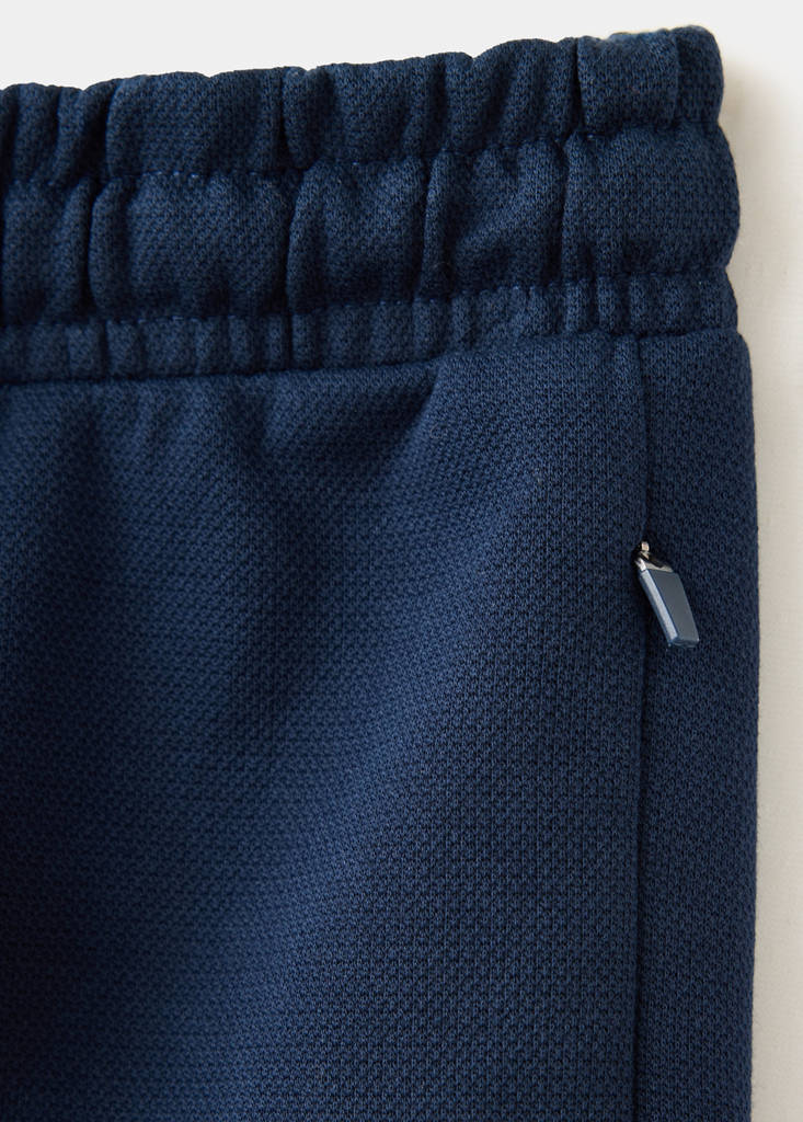 Wide leg jogger trousers — Navy