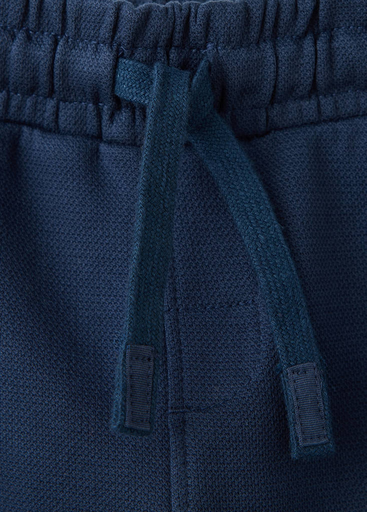 Wide leg jogger trousers — Navy