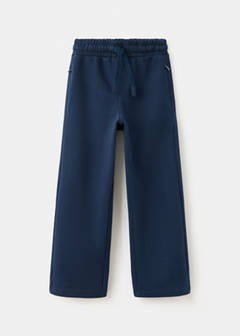 Wide leg jogger trousers — Navy 1