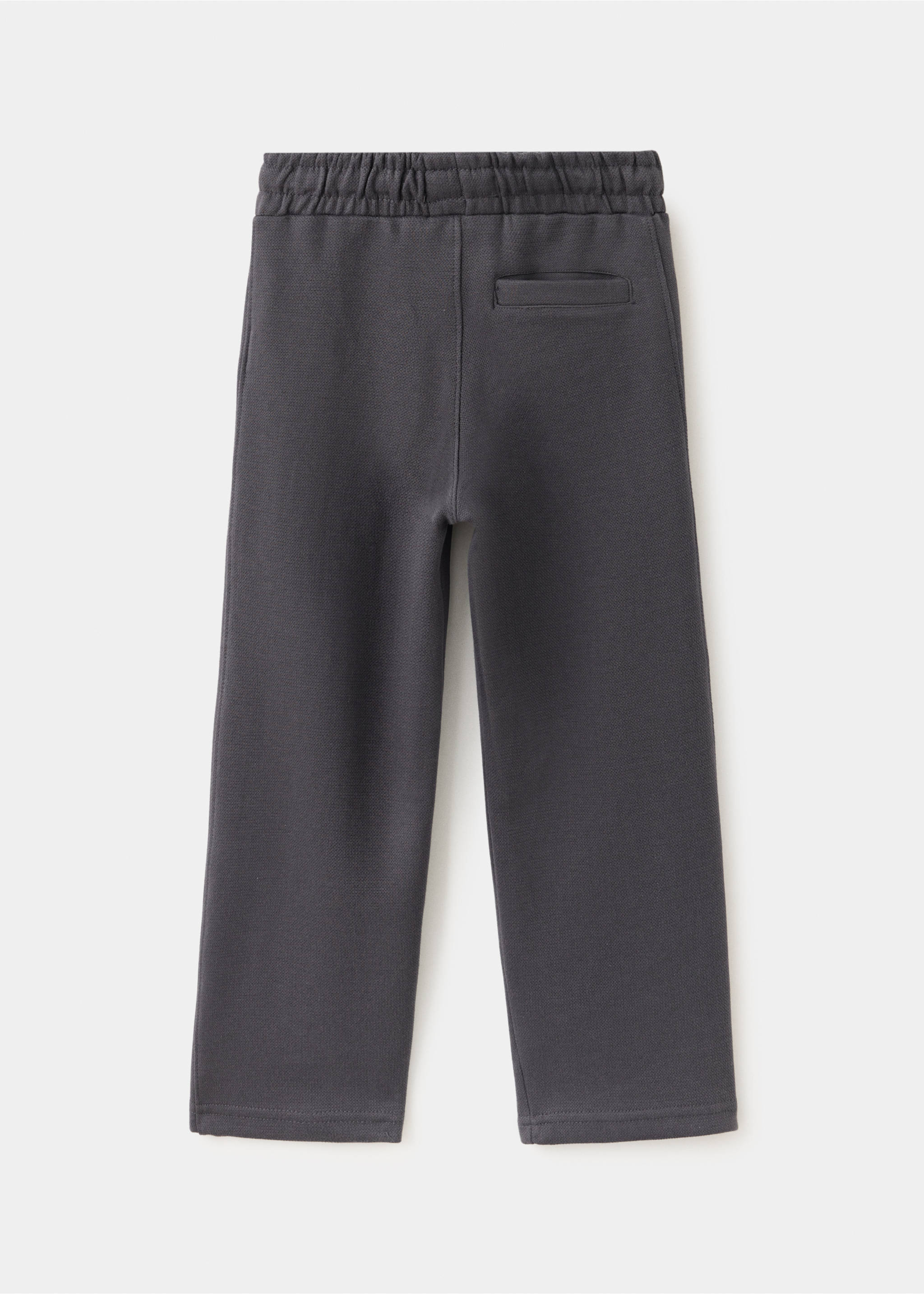 Trousers pique - Reverse of the article, Charcoal. Ref: 37075164-00.