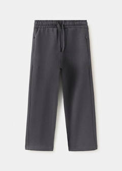 Wide leg jogger trousers — Charcoal 3
