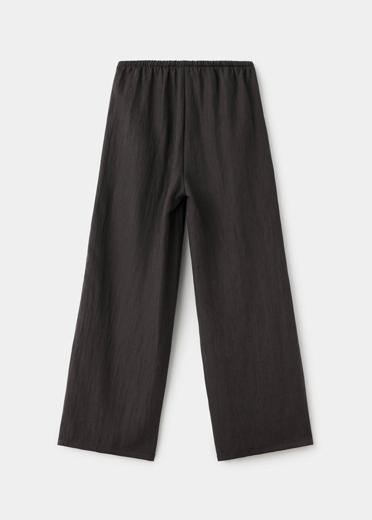 Straight-leg trousers with seam detail — Brown
