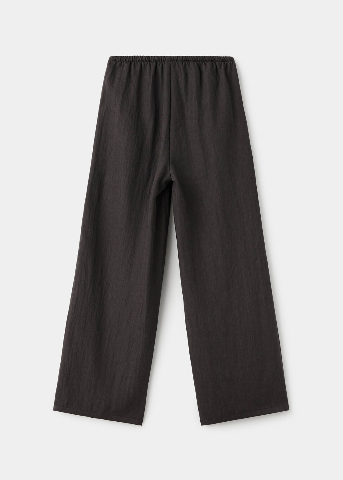 Straight-leg trousers with seam detail — Brown