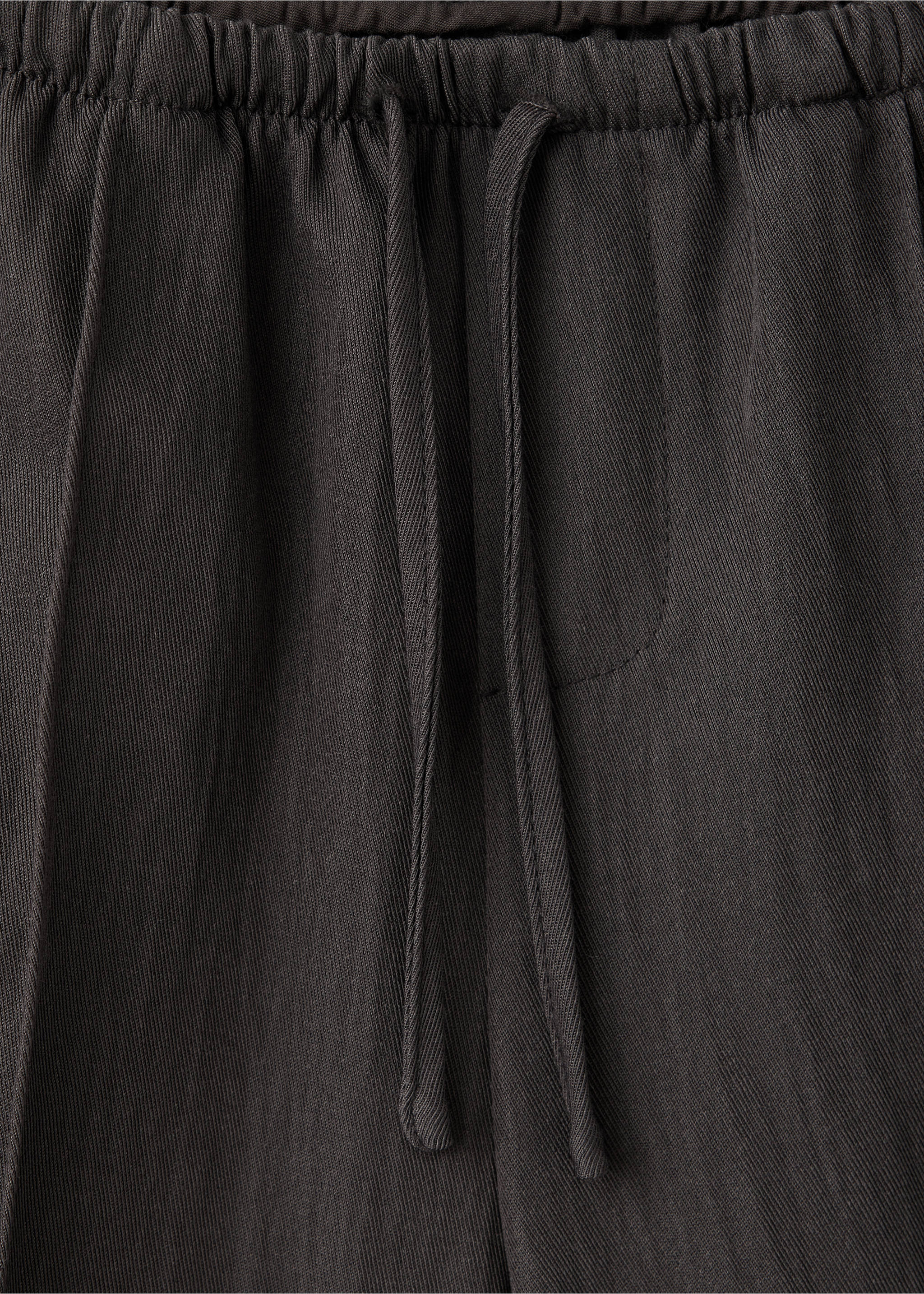 Straight-leg trousers with seam detail - Details of the article 8, Brown. Ref: 37075165-00.
