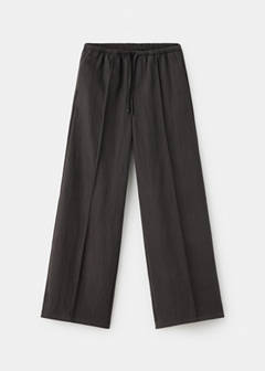 Straight-leg trousers with seam detail — Brown 3
